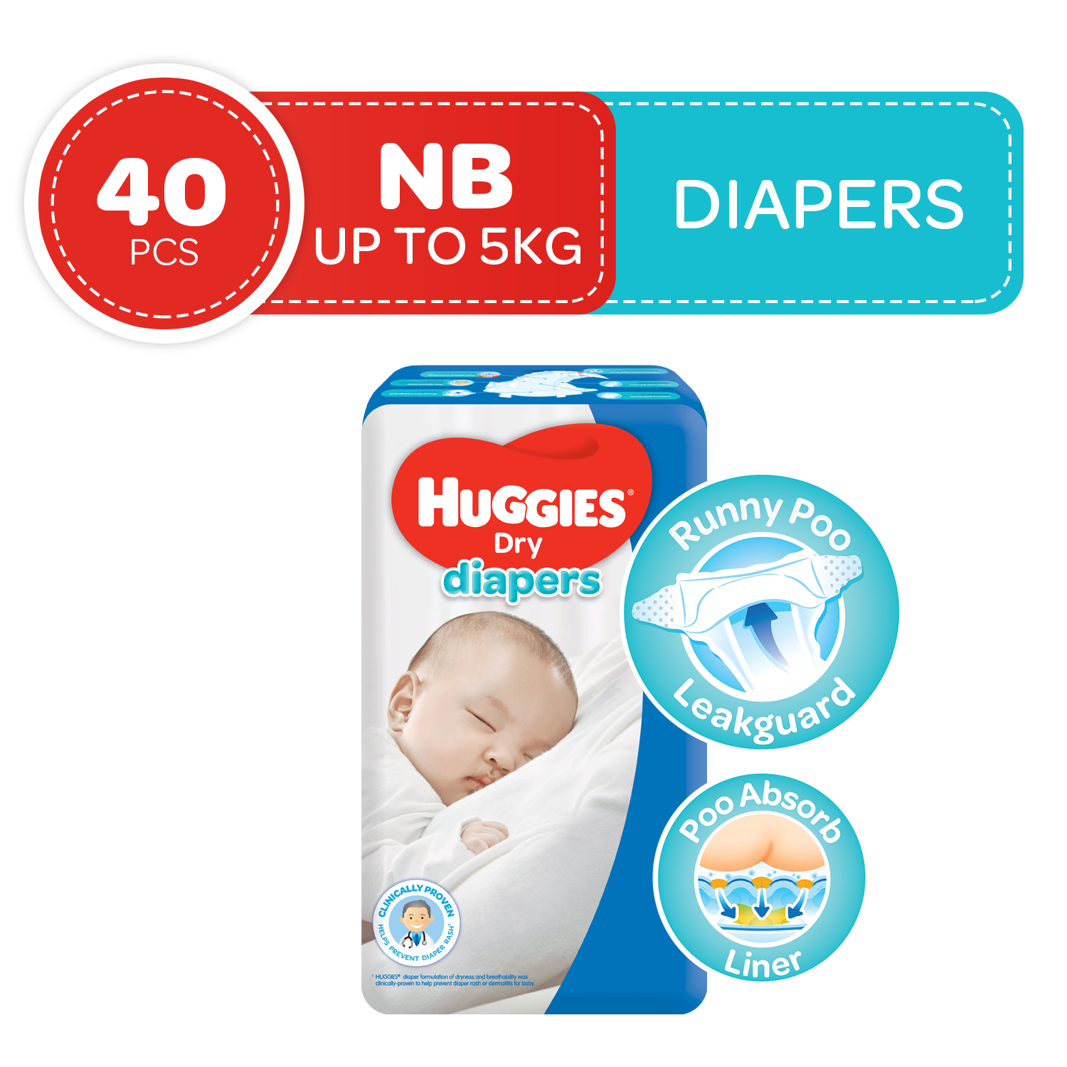 Huggies new dry sales diapers