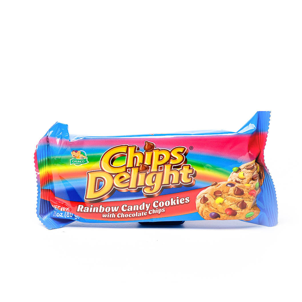 Chips Delight Rainbow & Choco Cookies 80g – Marilen Mini Mart