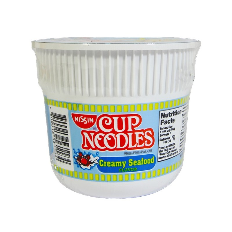 Nissin Mini Cup Noodles Seafood 40g — .