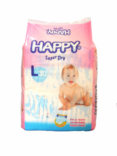 Happy diaper large store 30 pcs price